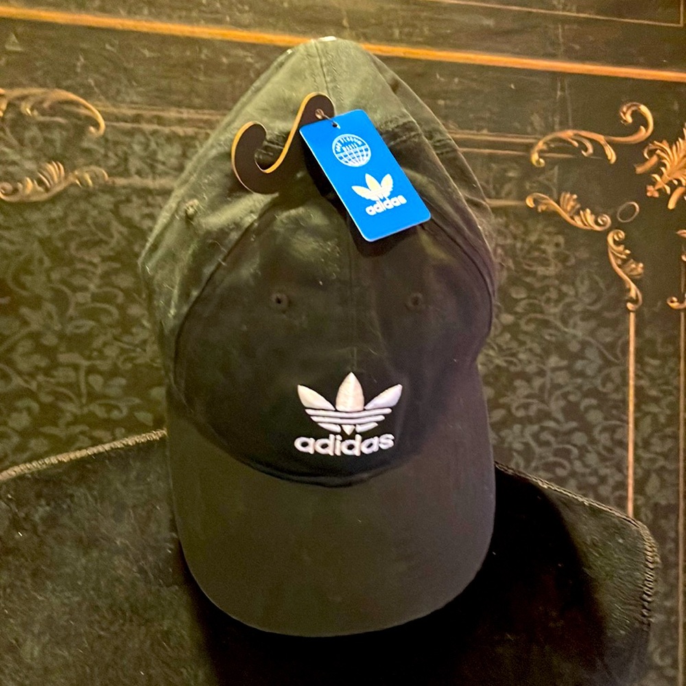 Adidas Relaxed Strapback Black Hat